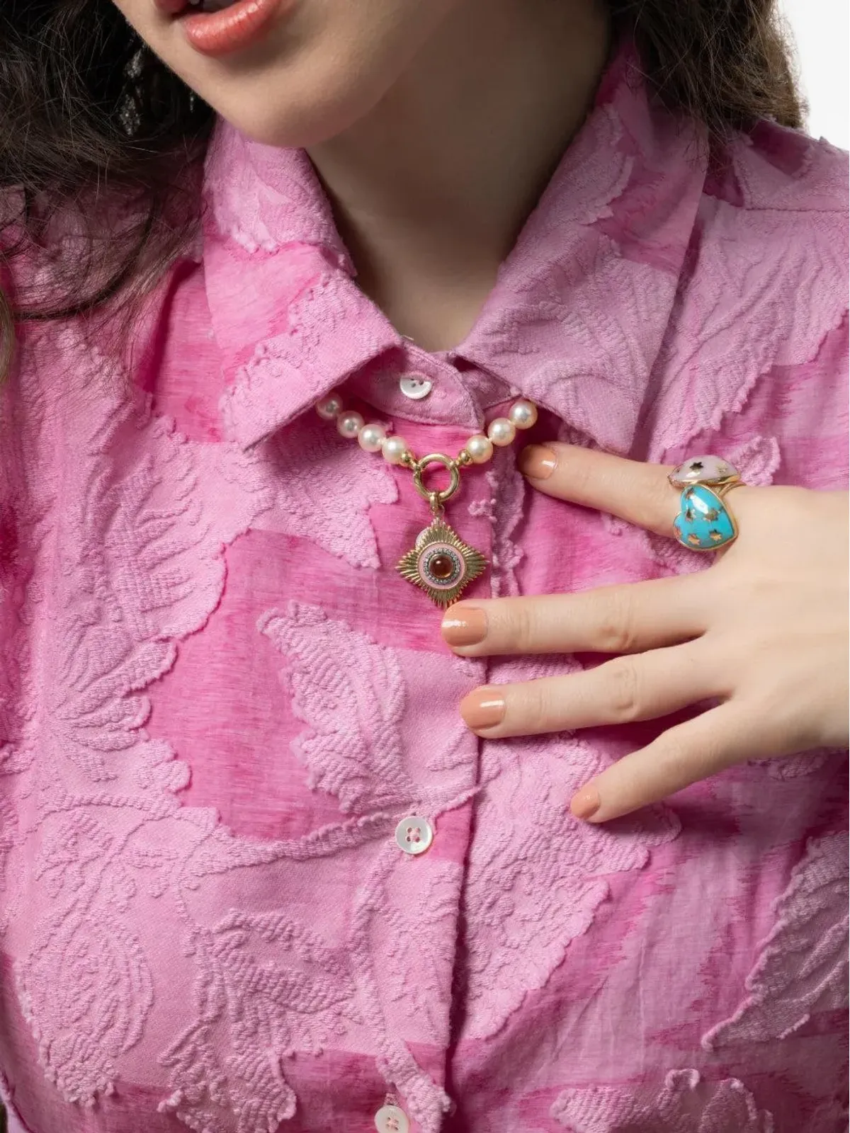 Storrow Jewelry ヴィヴィエンヌ・メダリオン ネックレス - 画像5