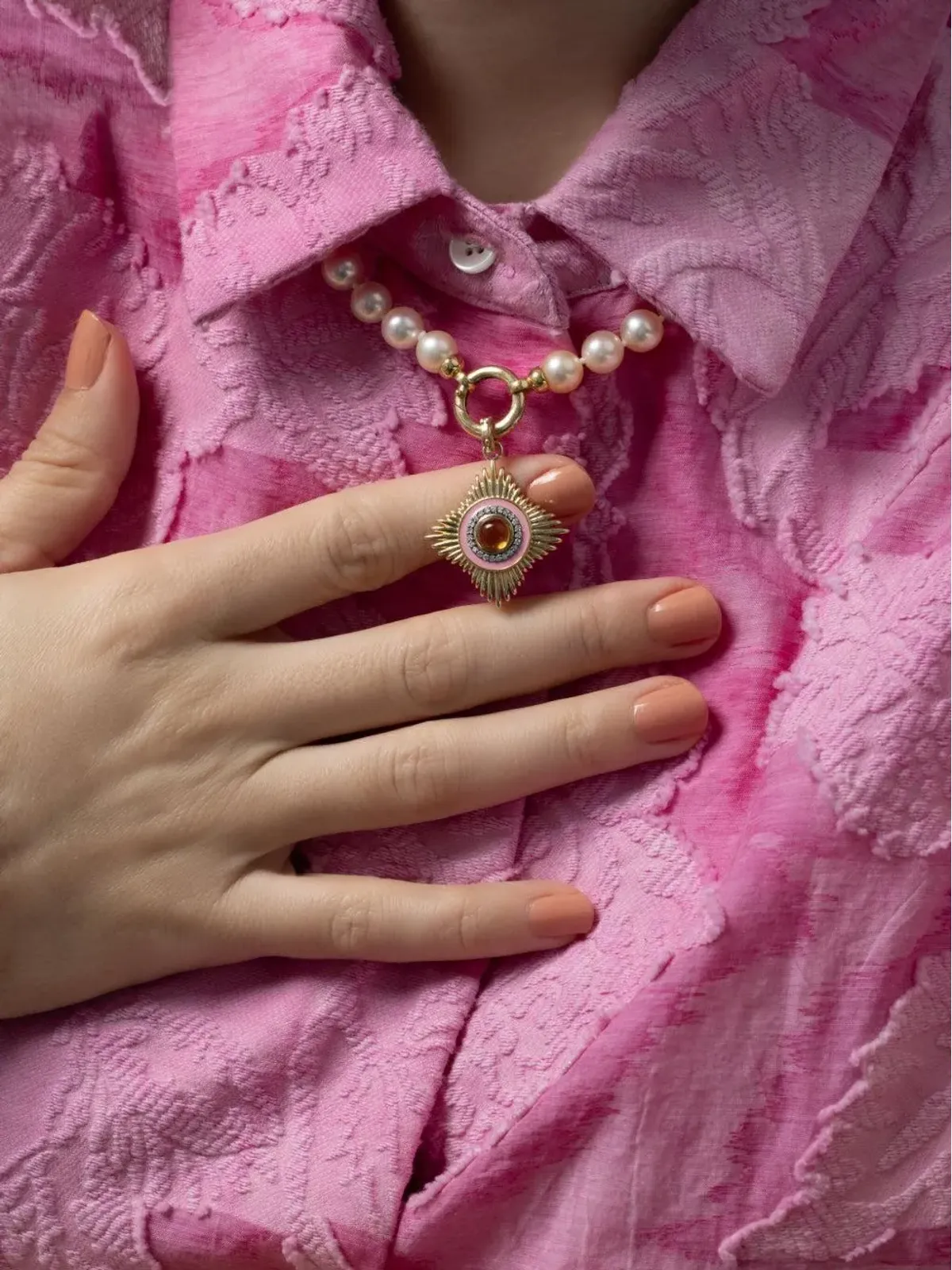 Storrow Jewelry ヴィヴィエンヌ・メダリオン ネックレス - 画像4