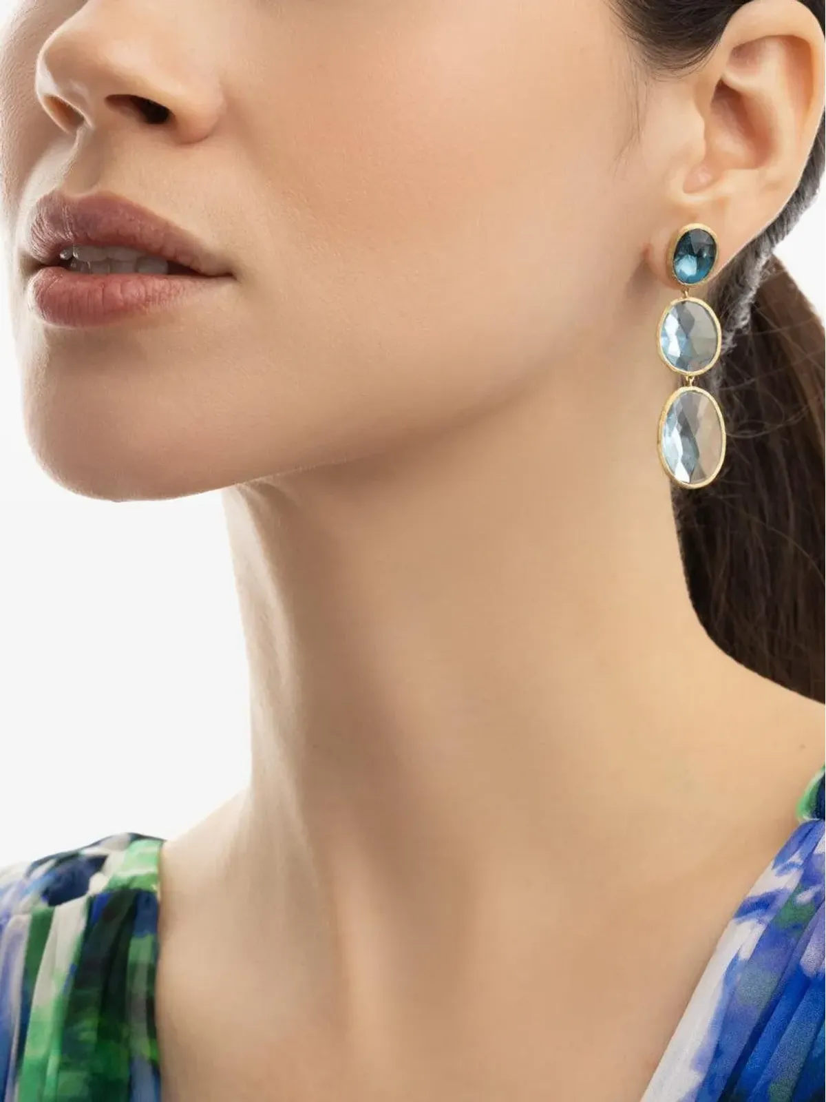 Marco Bicego Lunaria トパーズ イヤリング - 画像5