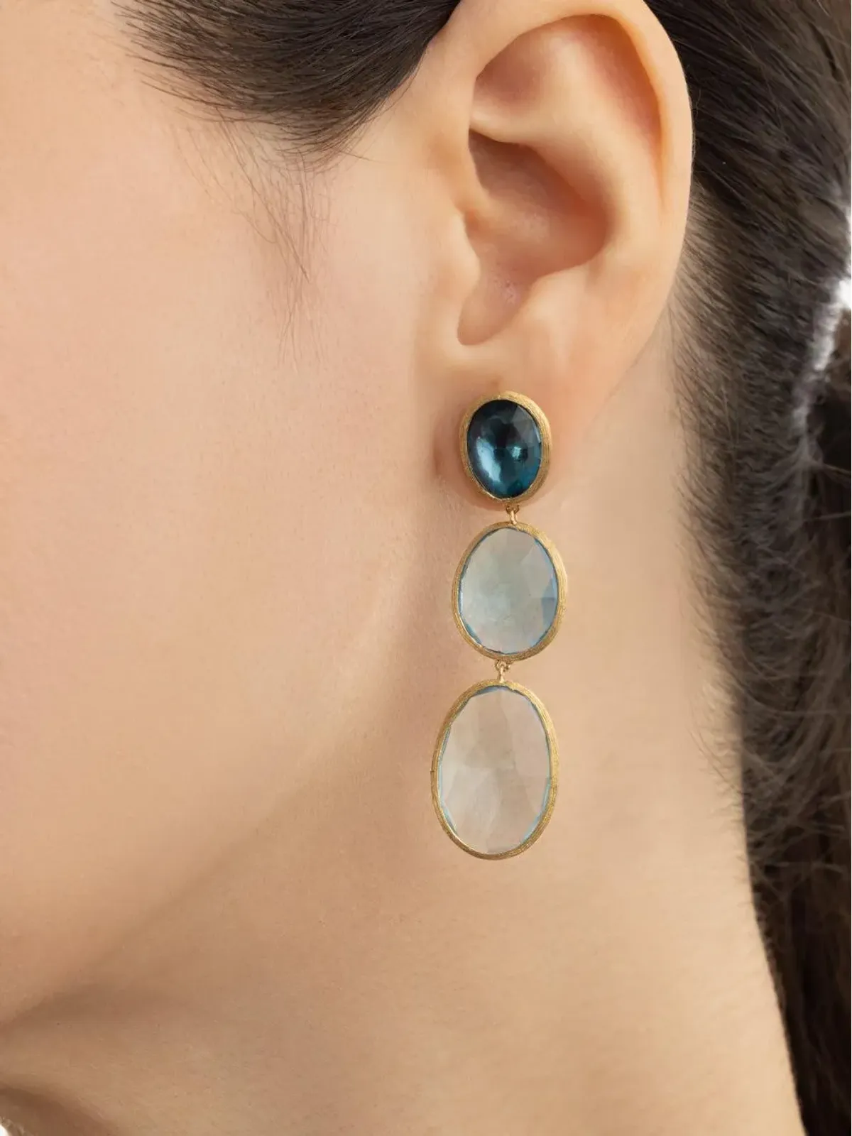 Marco Bicego Lunaria トパーズ イヤリング - 画像2
