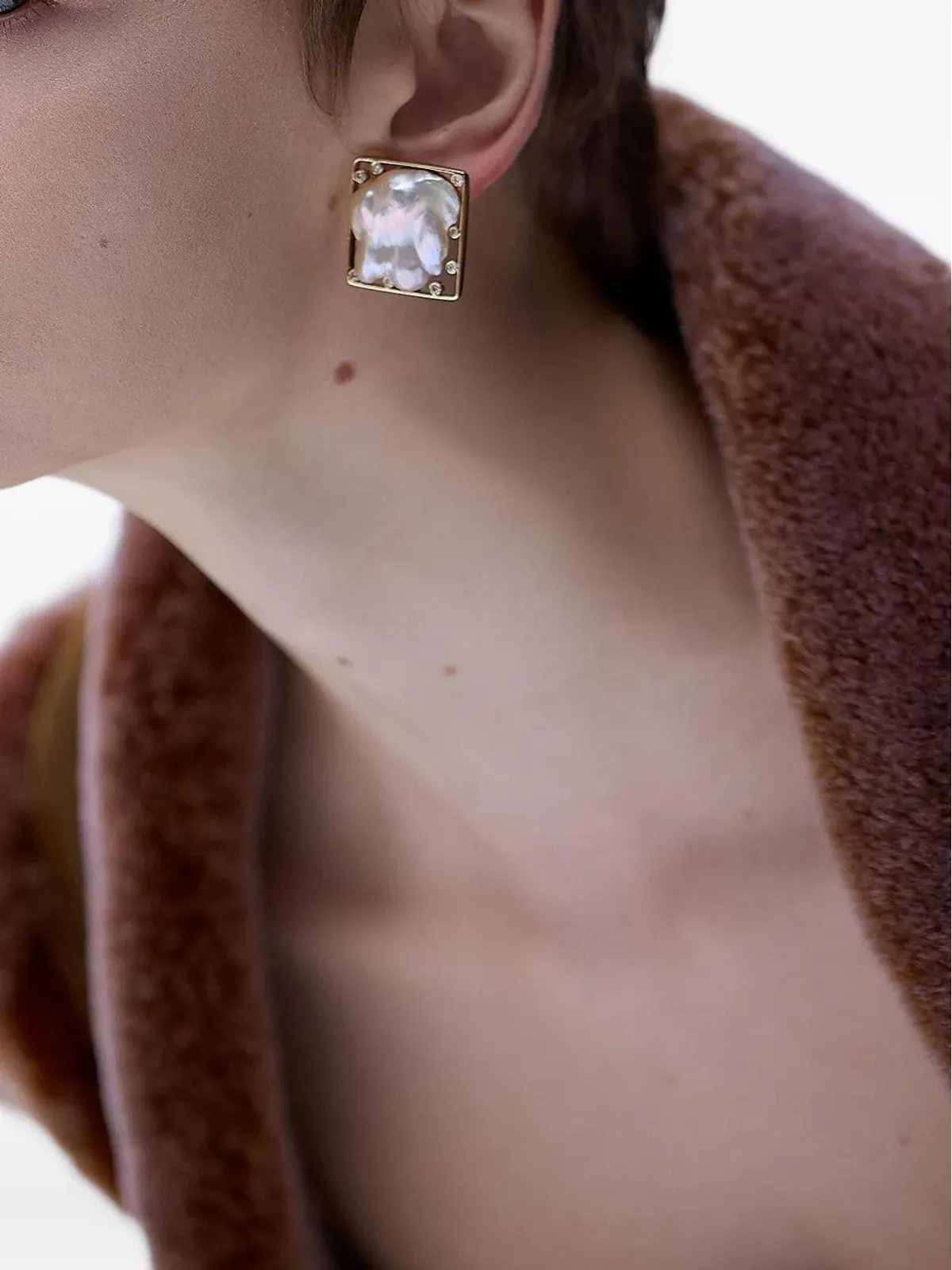 DENISE CASSOU 18K イエローゴールド パール ピアス - 画像2