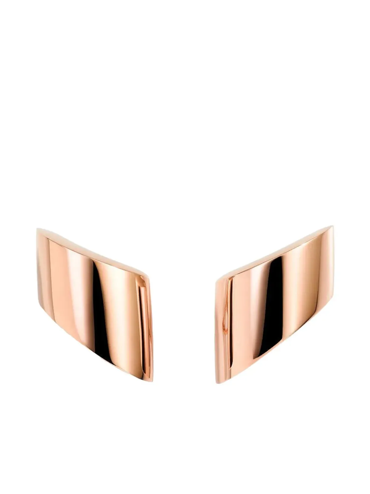 VHERNIER 18K ローズゴールド Vague イヤリング - 画像2