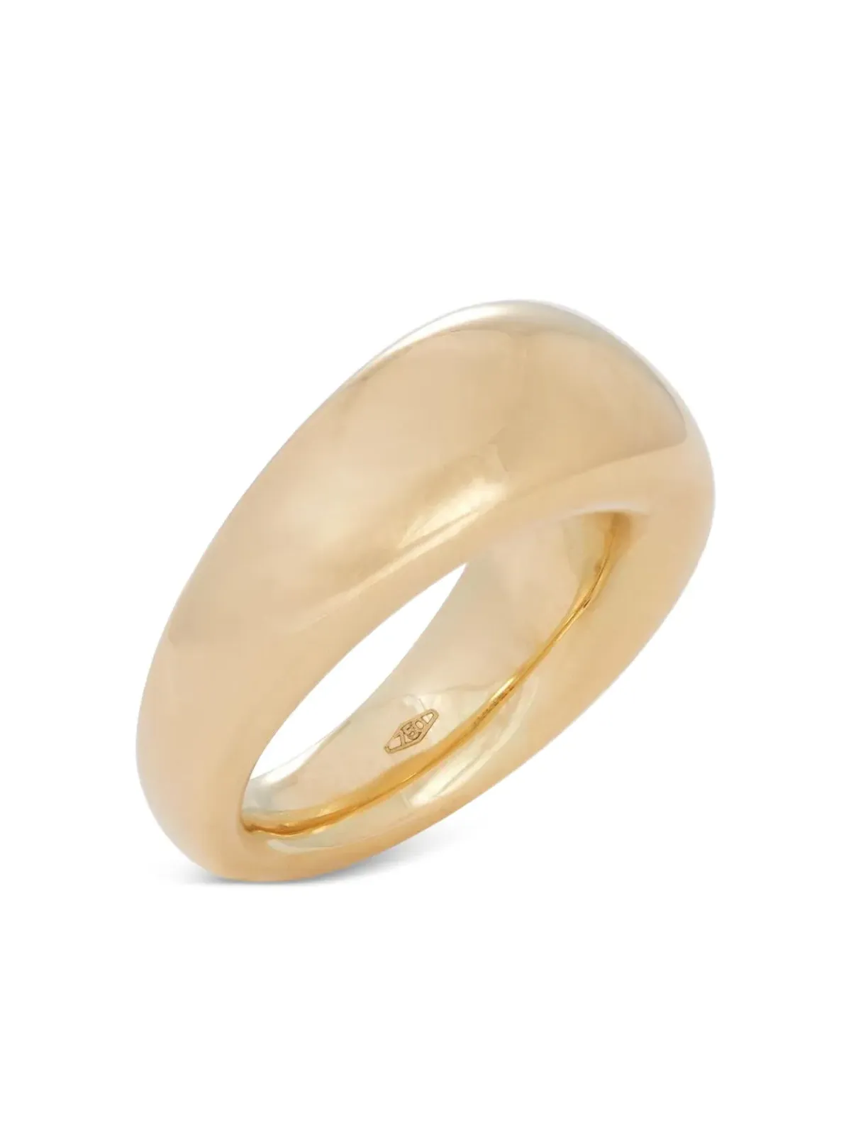Sidney Garber 18K イエローゴールド フレンチドームリング - 画像2