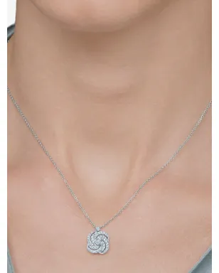 KWIAT Splendor Clover Swirl ダイヤモンド ペンダント ネックレス - サムネイル2