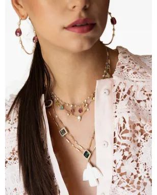 Jacquie Aiche 14K イエローゴールド ティアドロップ ダイヤモンド シェーカーネックレス - サムネイル3