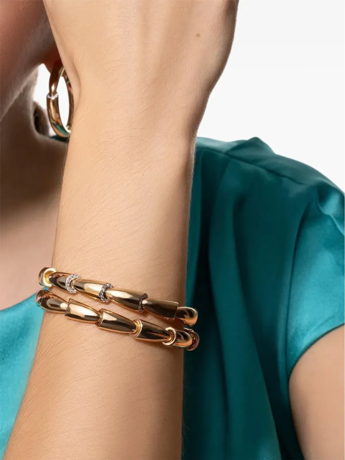 VHERNIER 18Kローズゴールド ミディアム Calla ブレスレット - ピンク - 画像1