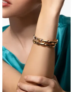 VHERNIER 18Kローズゴールド ミディアム Calla ブレスレット - ピンク - サムネイル2