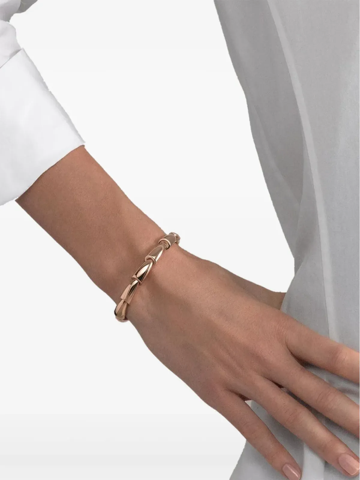 VHERNIER 18Kローズゴールド ミディアム Calla ブレスレット - ピンク - 画像3