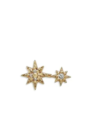 Anzie Aztec North Star ダブルダイヤモンド スタッドピアス - サムネイル1