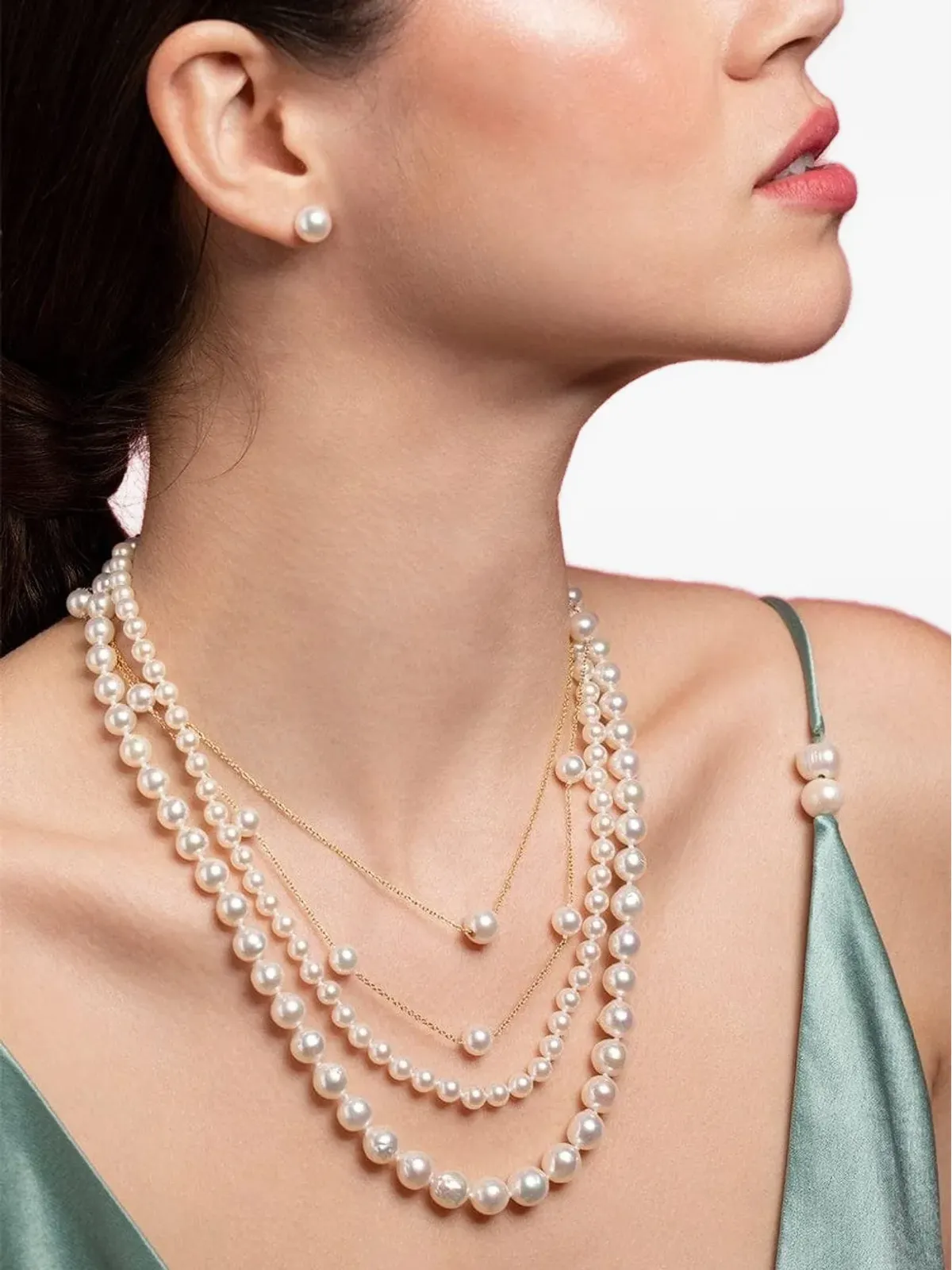 Baggins 14kt イエローゴールド アコヤ真珠 ネックレス - 画像3