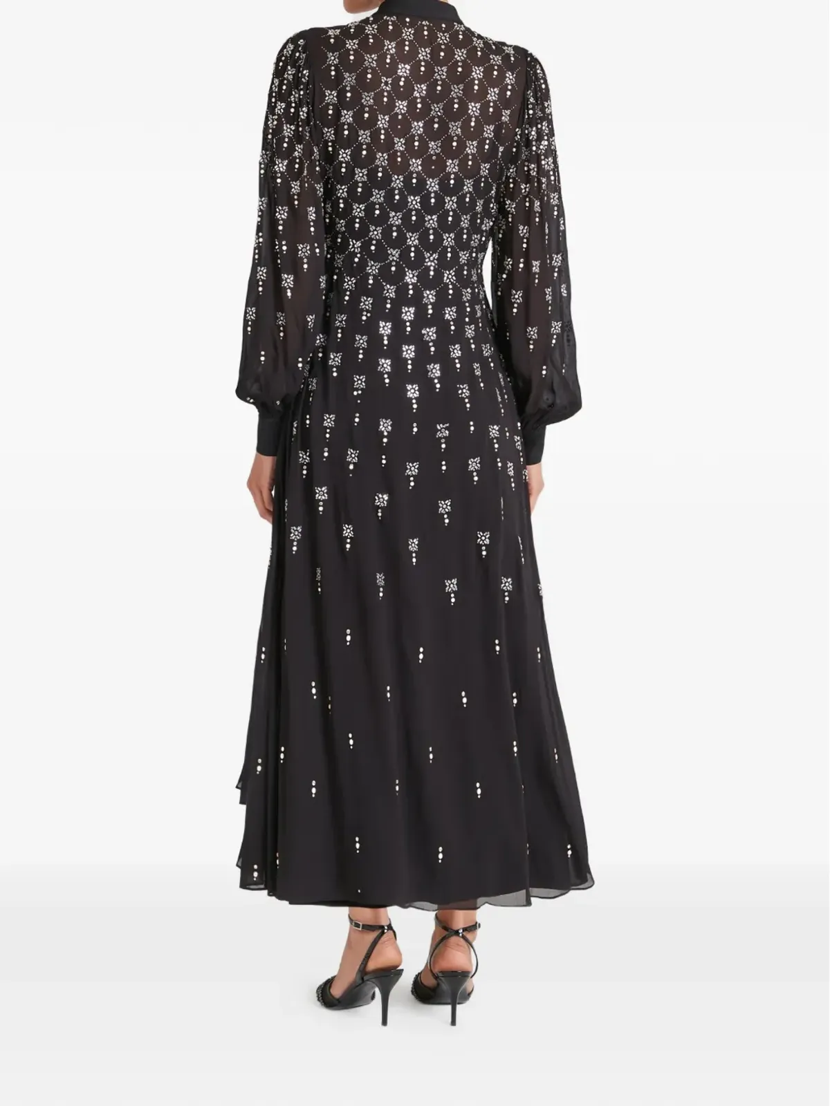 Temperley London ボタン付き装飾マキシドレス - 画像3