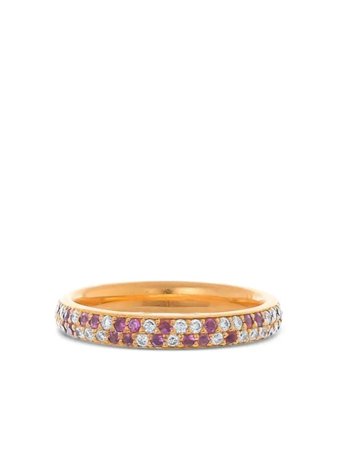 Jared Lehr Jared Lehr 18K イエローゴールド ダイヤモンドとピンクサファイアのリングの商品画像