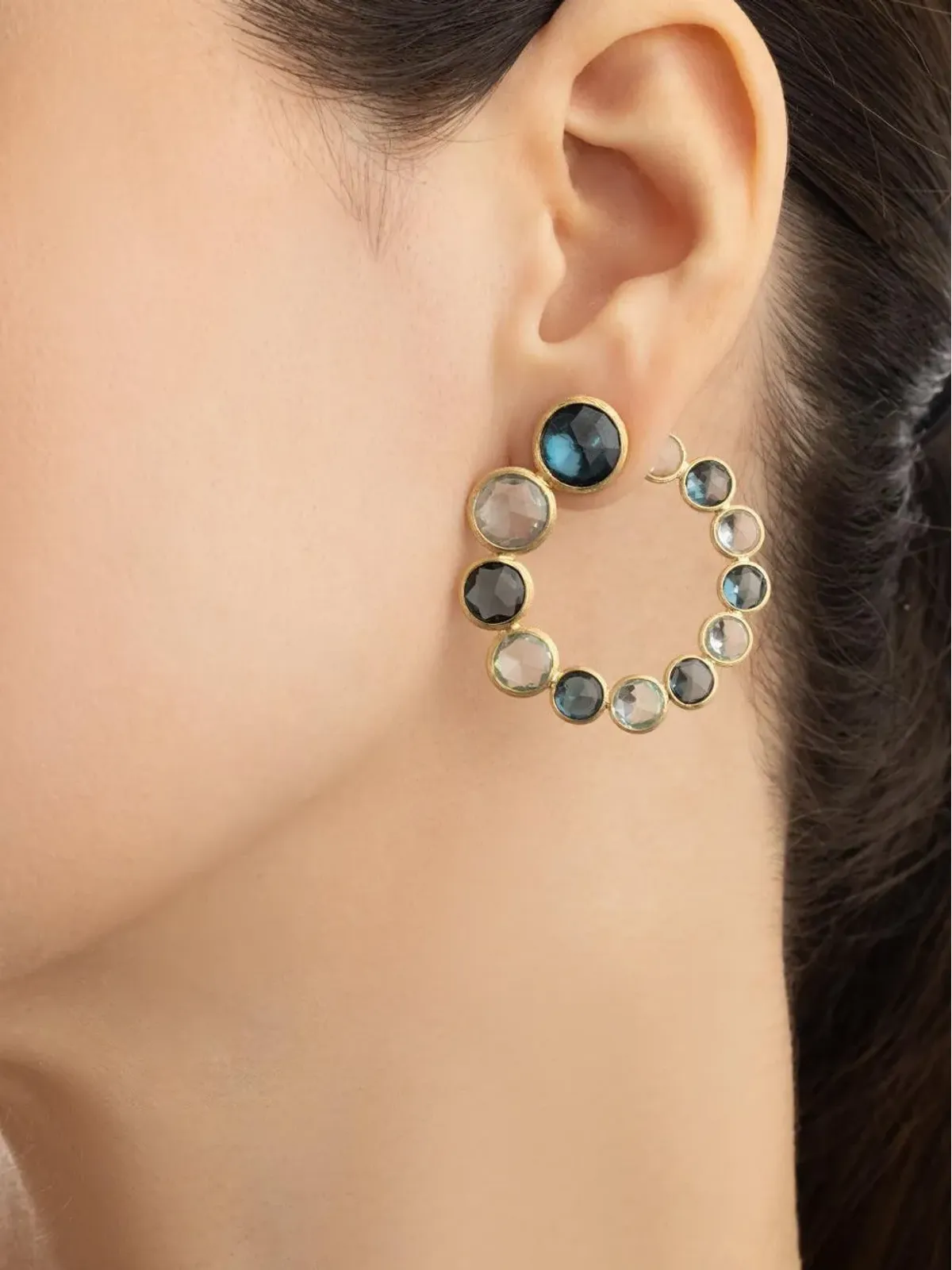 Marco Bicego 18K イエローゴールド ステートメントピアス - 画像3