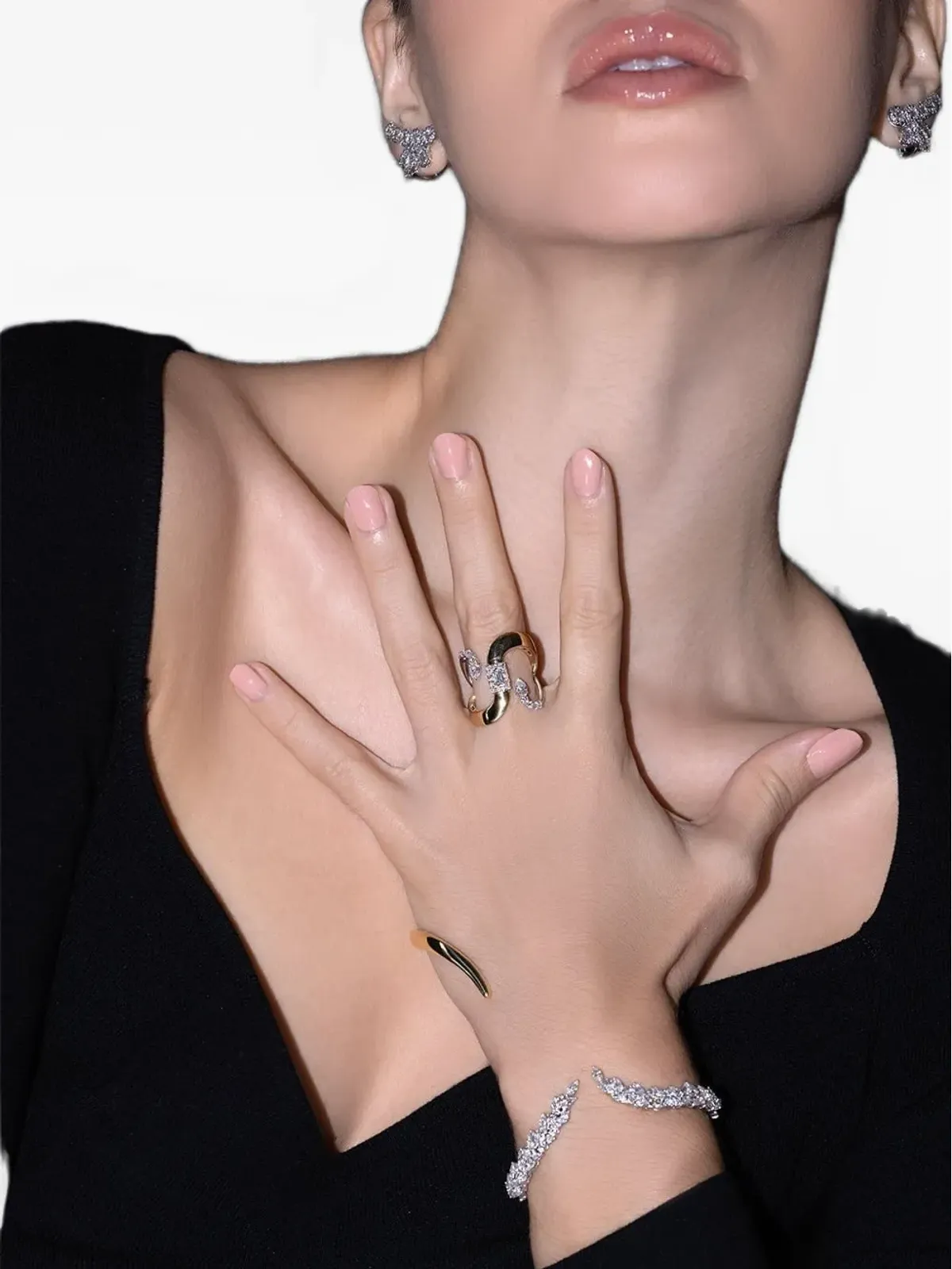 Yeprem 18K イエローゴールド ダイヤモンド リング - 画像3