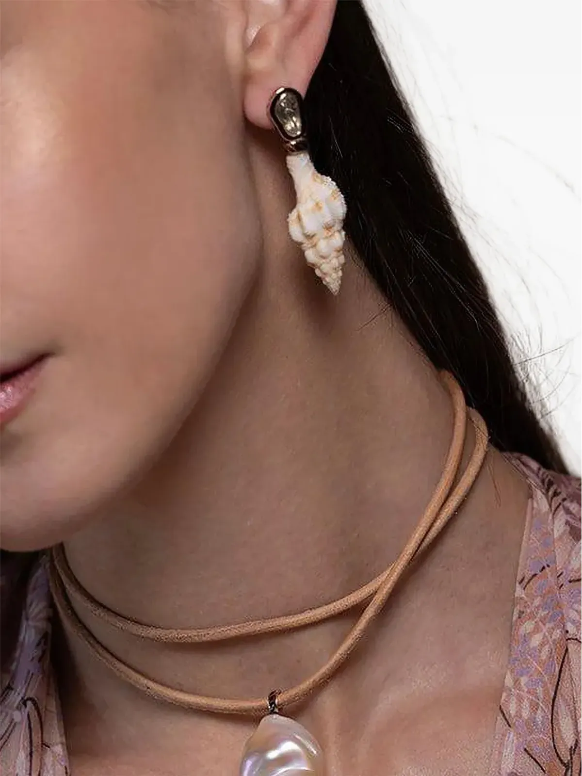 Dezso Shell Polki Diamond イヤリング - 画像2
