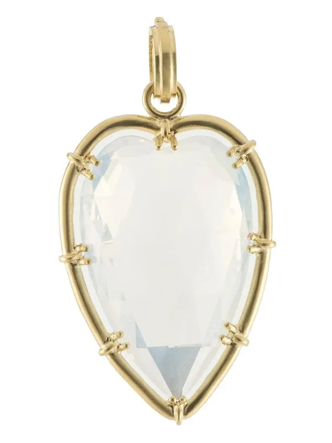 Sylva & Cie Sylva & Cie ムーンストーン ハート ペンダントの商品画像