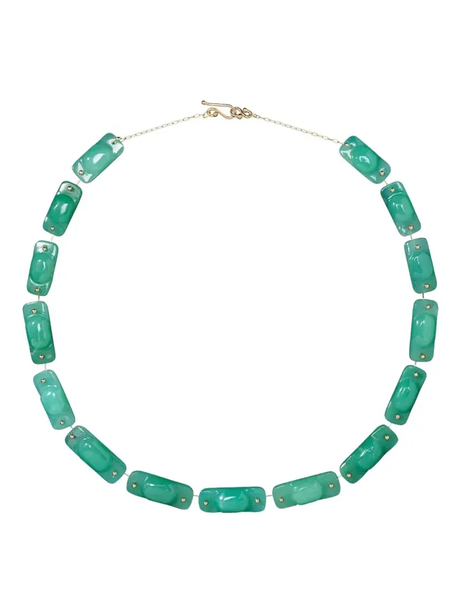 Ten Thousand Things Ten Thousand Things 18K イエローゴールド タイル クリソプレーズ ネックレスの商品画像