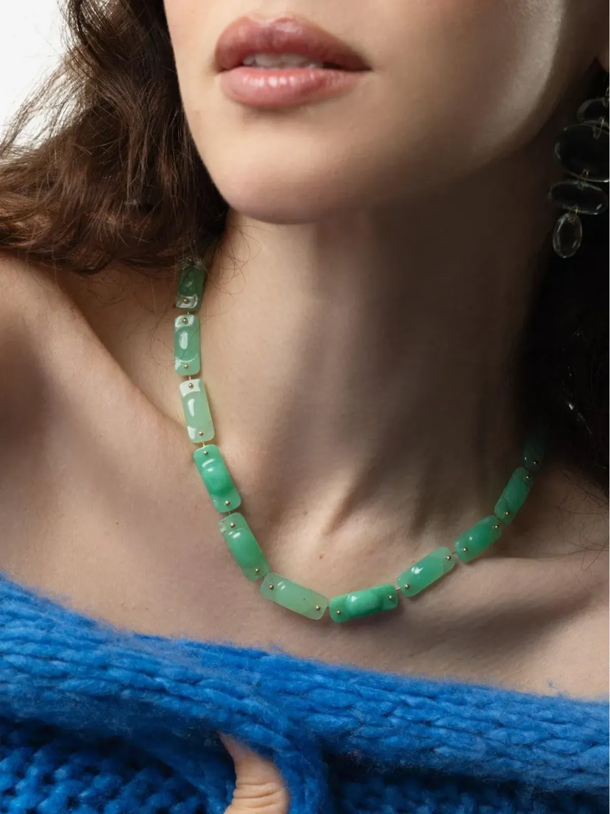 Ten Thousand Things 18K イエローゴールド タイル クリソプレーズ ネックレス - 画像2