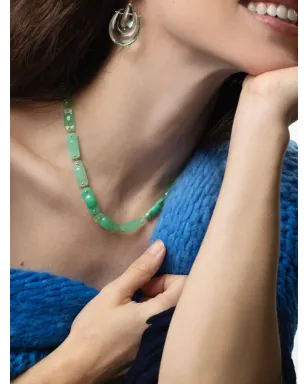 Ten Thousand Things 18K イエローゴールド タイル クリソプレーズ ネックレス - サムネイル3