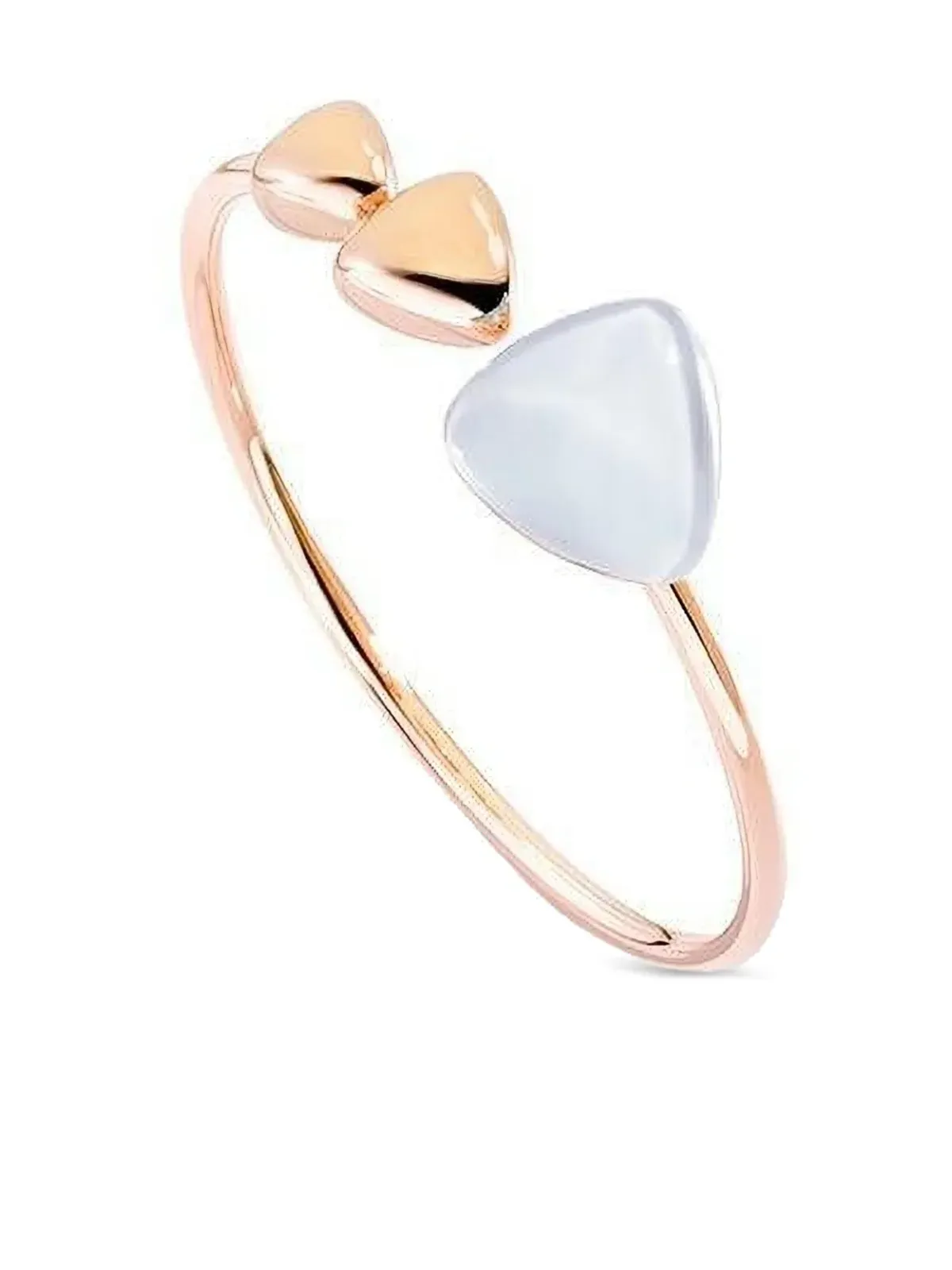 VHERNIER ローズゴールド ロッククリスタル マザーオブパール ブレスレット - 画像1
