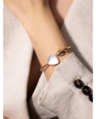 VHERNIER ローズゴールド ロッククリスタル マザーオブパール ブレスレット - サムネイル2