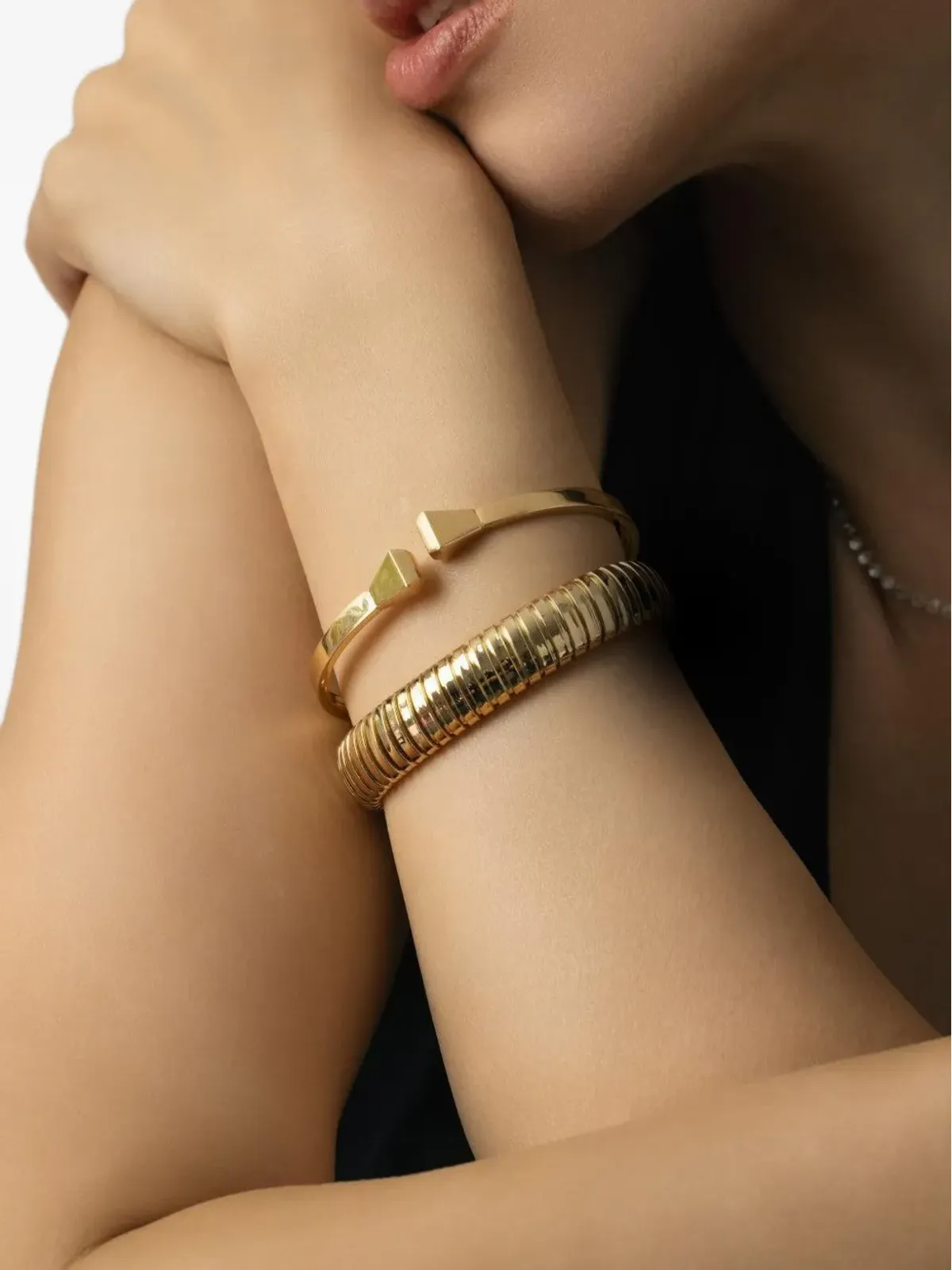 Sidney Garber 18K イエローゴールド ローリングブレスレット - 画像3