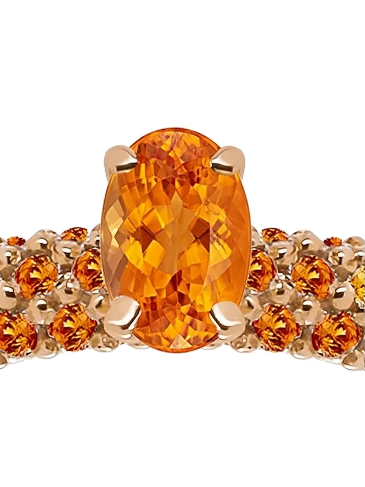 FULLORD 18K ローズゴールド エタニティ ダイヤモンド＆サファイア リング - ピンク - 画像2