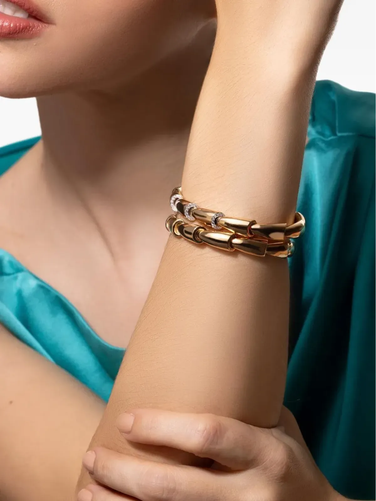 VHERNIER 18K ローズゴールド ダイヤモンド ブレスレット - ピンク - 画像2