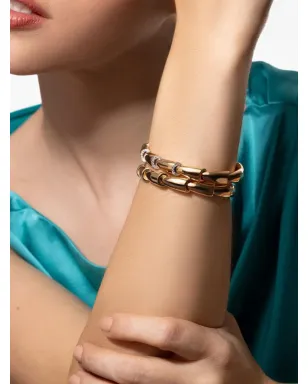 VHERNIER 18K ローズゴールド ダイヤモンド ブレスレット - ピンク - サムネイル2