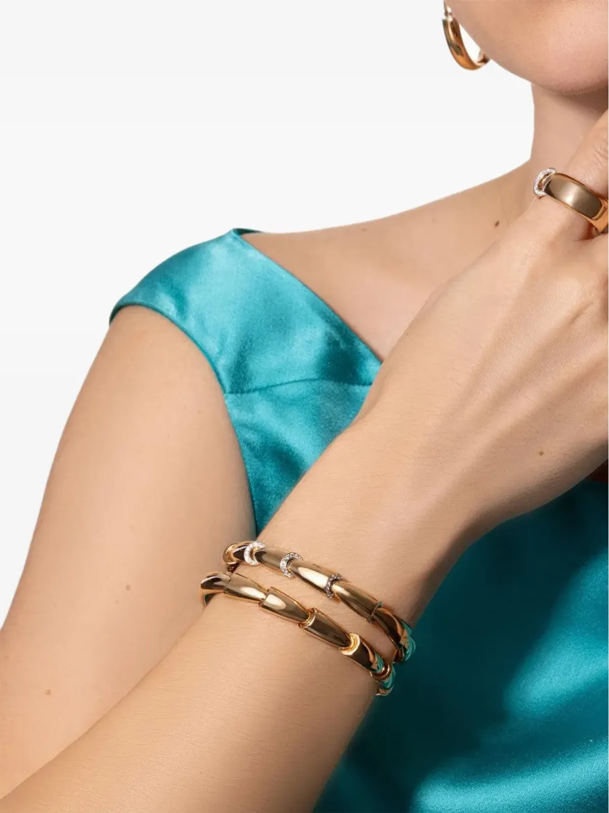 VHERNIER 18K ローズゴールド ダイヤモンド ブレスレット - ピンク - 画像3