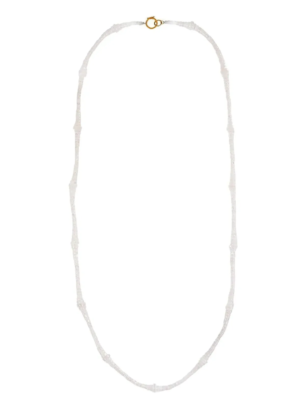 DEVON WOODHILL 18K イエローゴールド ビーズ Rainbow Moonstone ネックレス（ホワイト） - 画像1
