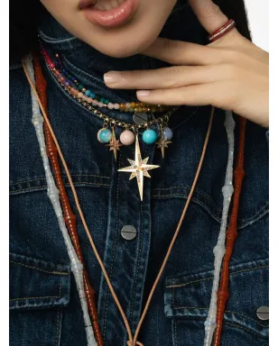 DEVON WOODHILL 18K イエローゴールド ビーズ Rainbow Moonstone ネックレス（ホワイト） - サムネイル3