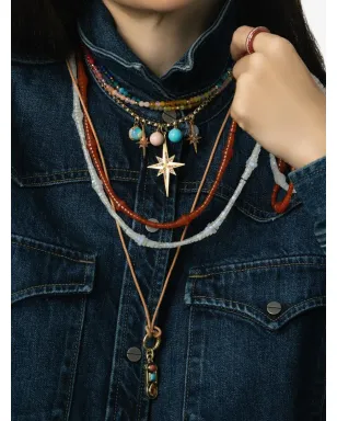 DEVON WOODHILL 18K イエローゴールド ビーズ Rainbow Moonstone ネックレス（ホワイト） - サムネイル4