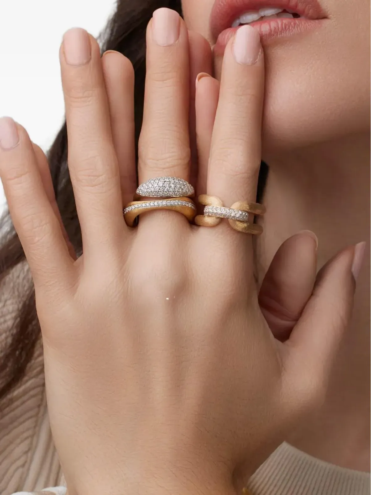 NANIS 18kt イエローゴールド ダイヤモンド リング - 画像5