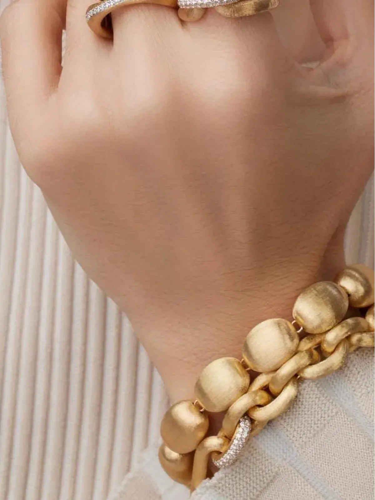 NANIS 18kt イエローゴールド ダイヤモンド リング - 画像2