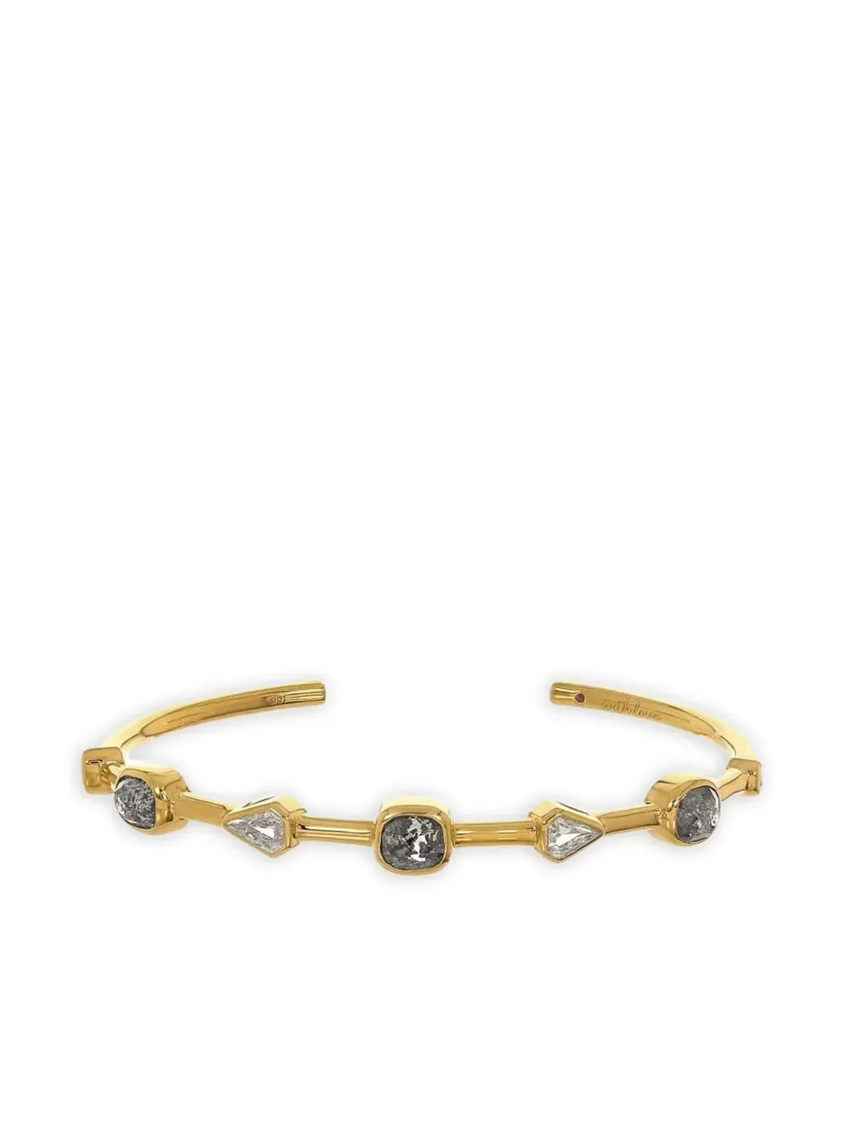 NIMO WITH LOVE 18K イエローゴールド ザ・スタッカー ダイヤモンド ブレスレット - 画像1