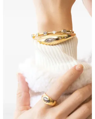 NIMO WITH LOVE 18K イエローゴールド ザ・スタッカー ダイヤモンド ブレスレット - サムネイル3