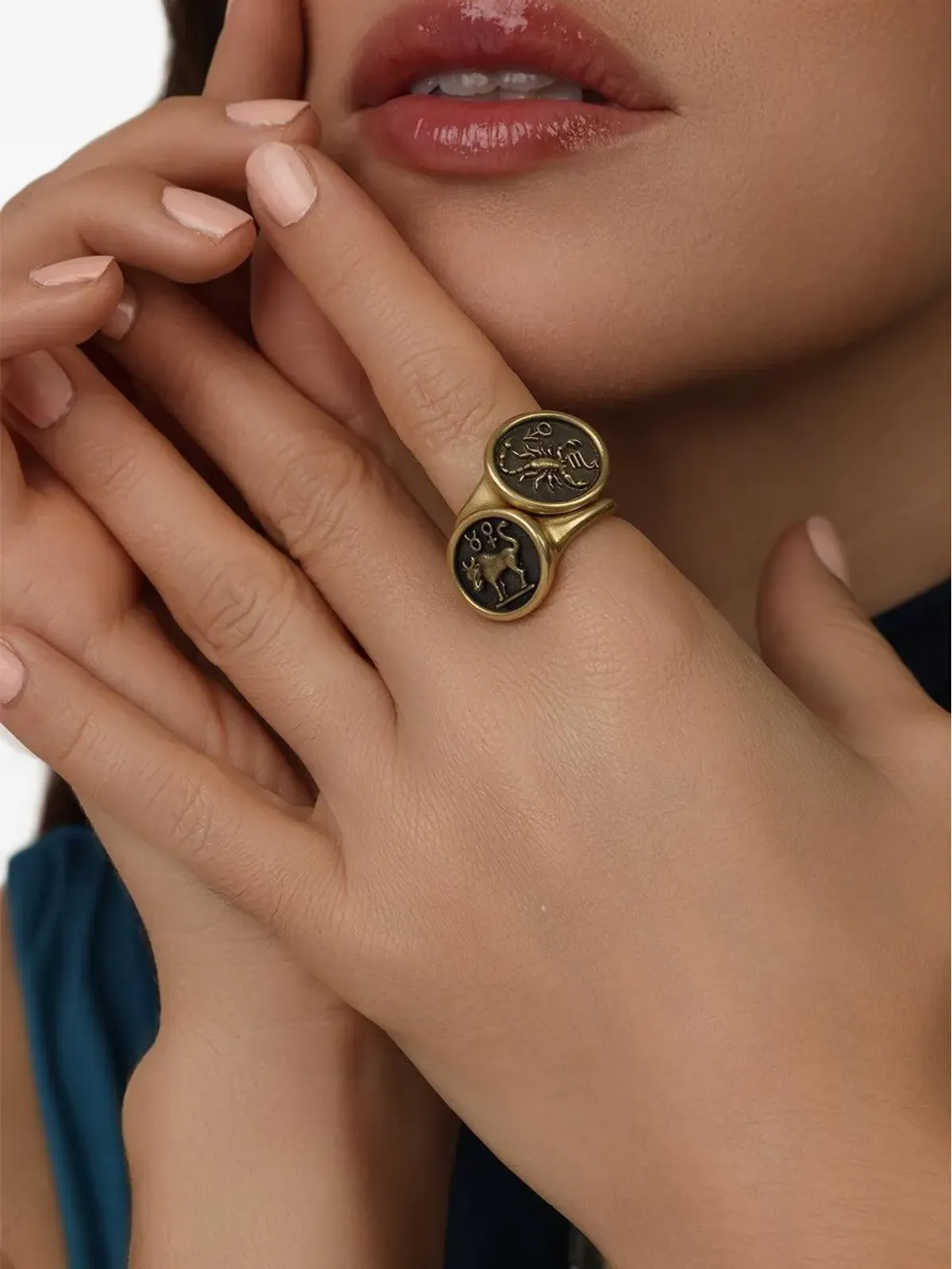 Sylva & Cie 蠍座サインリング 18K イエローゴールド - 画像4