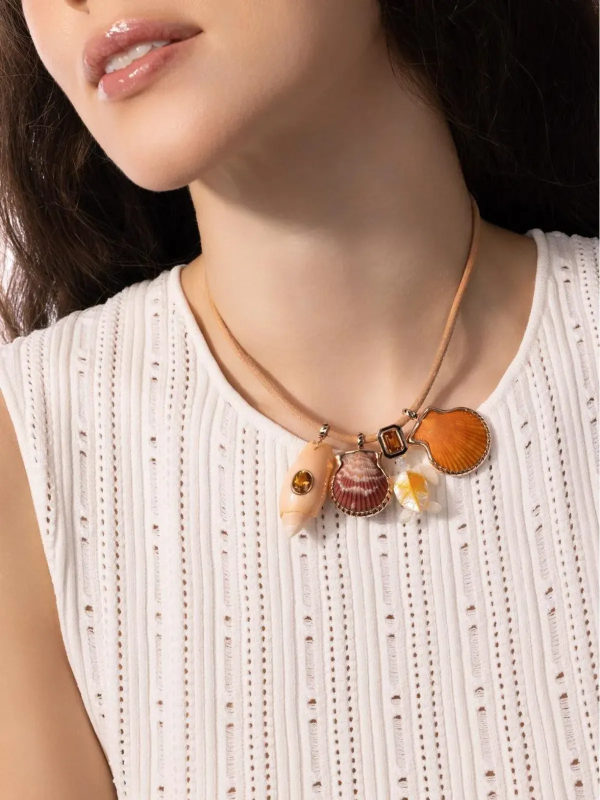 Dezso 18kt ローズゴールド タートル Citrine ペンダント ネックレス - ピンク - 画像2
