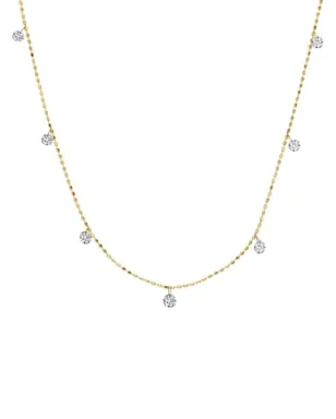 graziela 18K イエローゴールド ティニー・フローティング ダイヤモンド ネックレス - サムネイル1