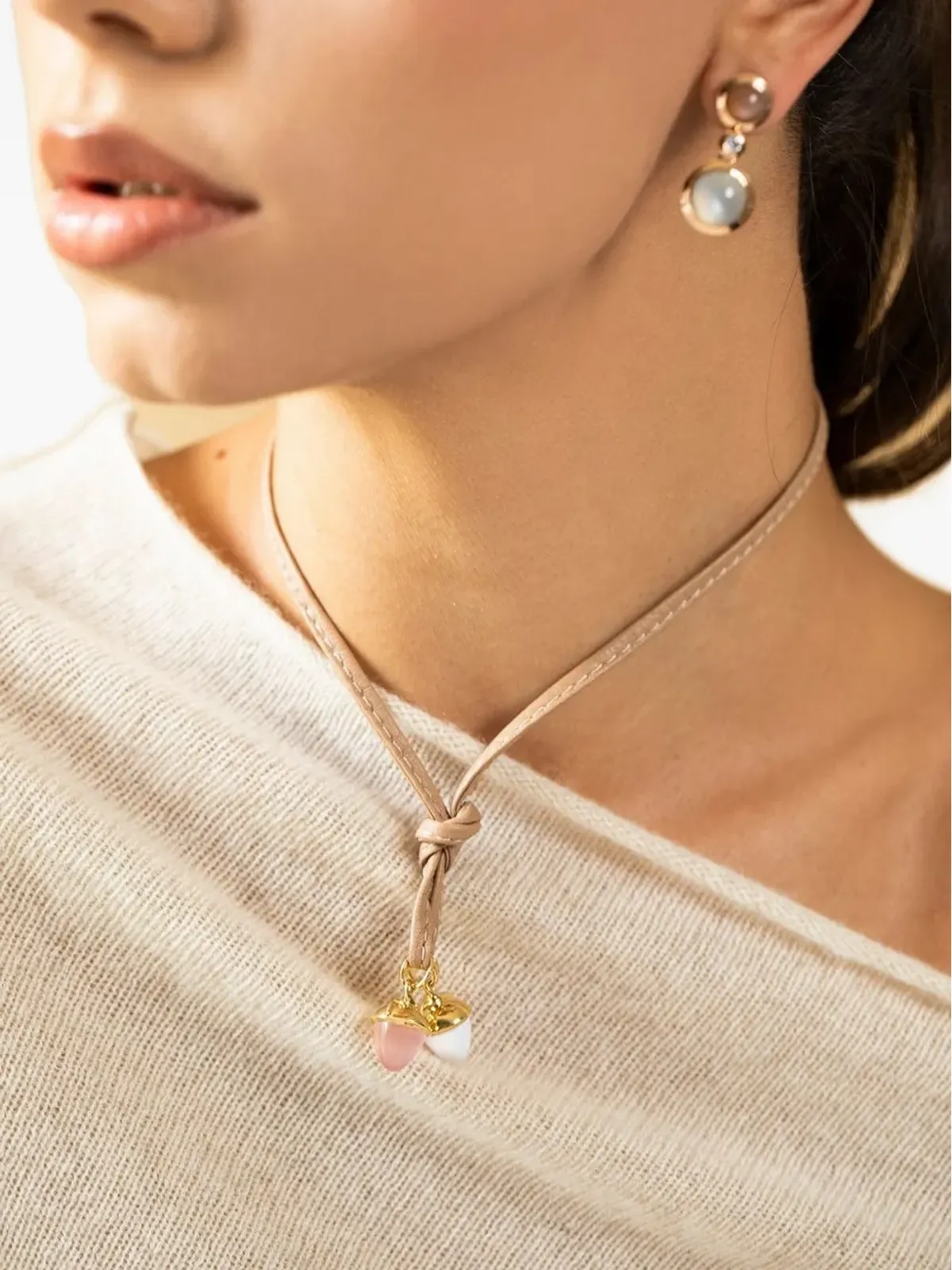 TAMARA COMOLLI 18Kイエローゴールド ミカドブーケ アゲートとカショロン ペンダント - 画像2
