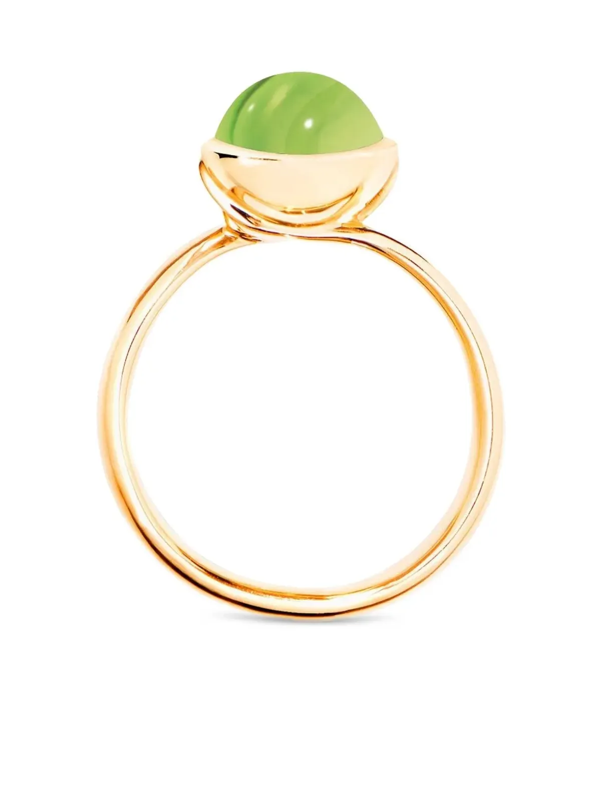 TAMARA COMOLLI 18Kイエローゴールド ボタン ペリドット リング - グリーン - 画像1