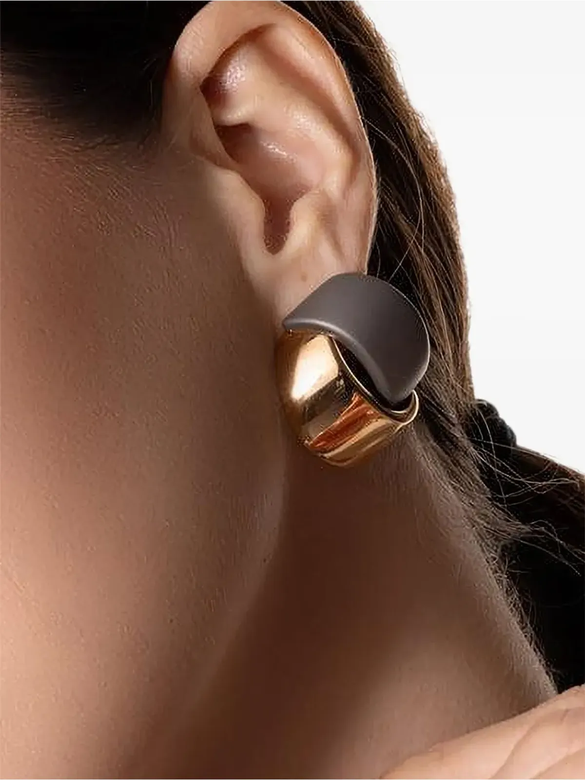 VHERNIER 18K ローズゴールド ピアス（ピンク） - 画像3