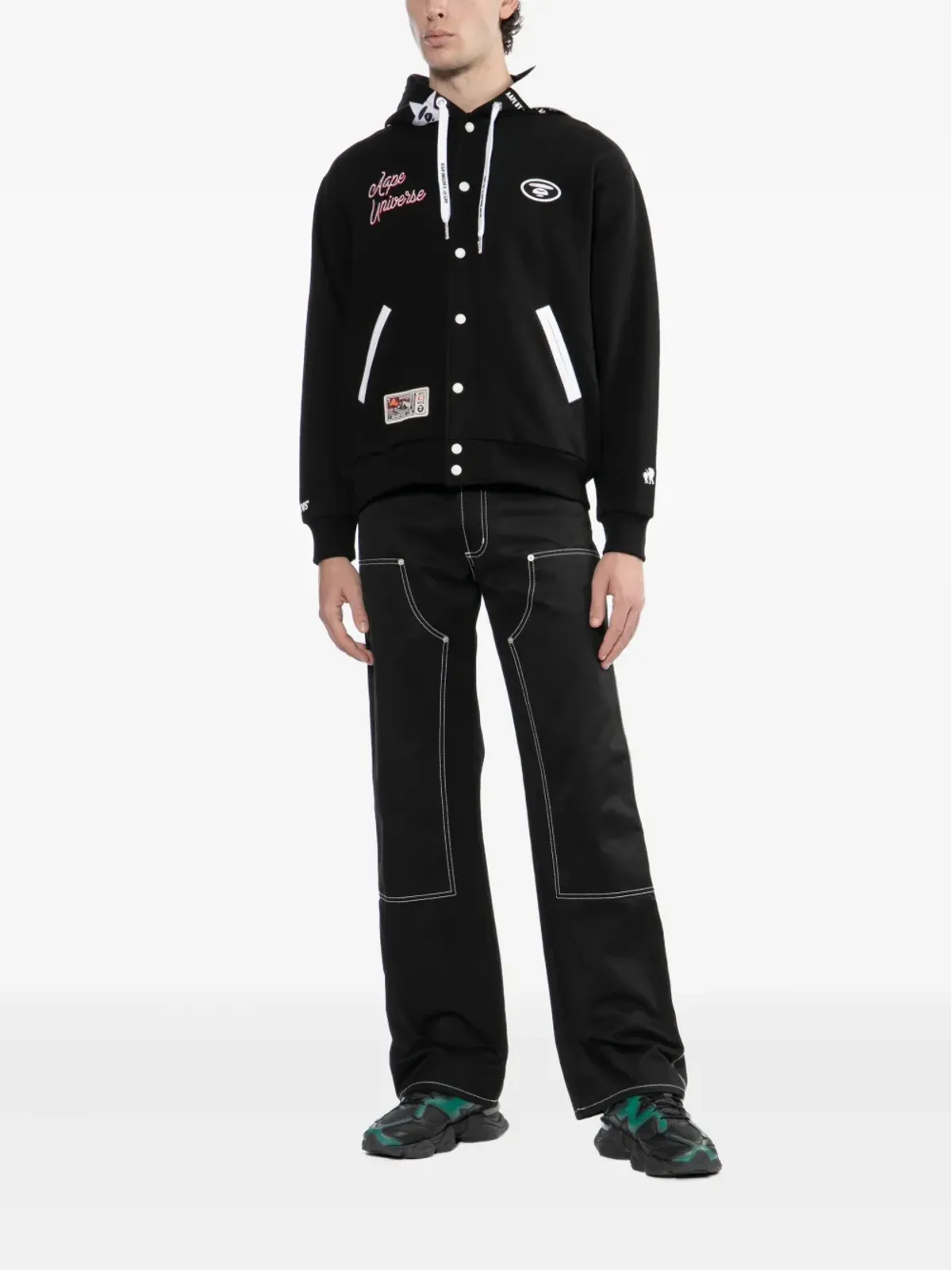 AAPE BY *A BATHING APE Moonfaceボンバージャケット - 画像3