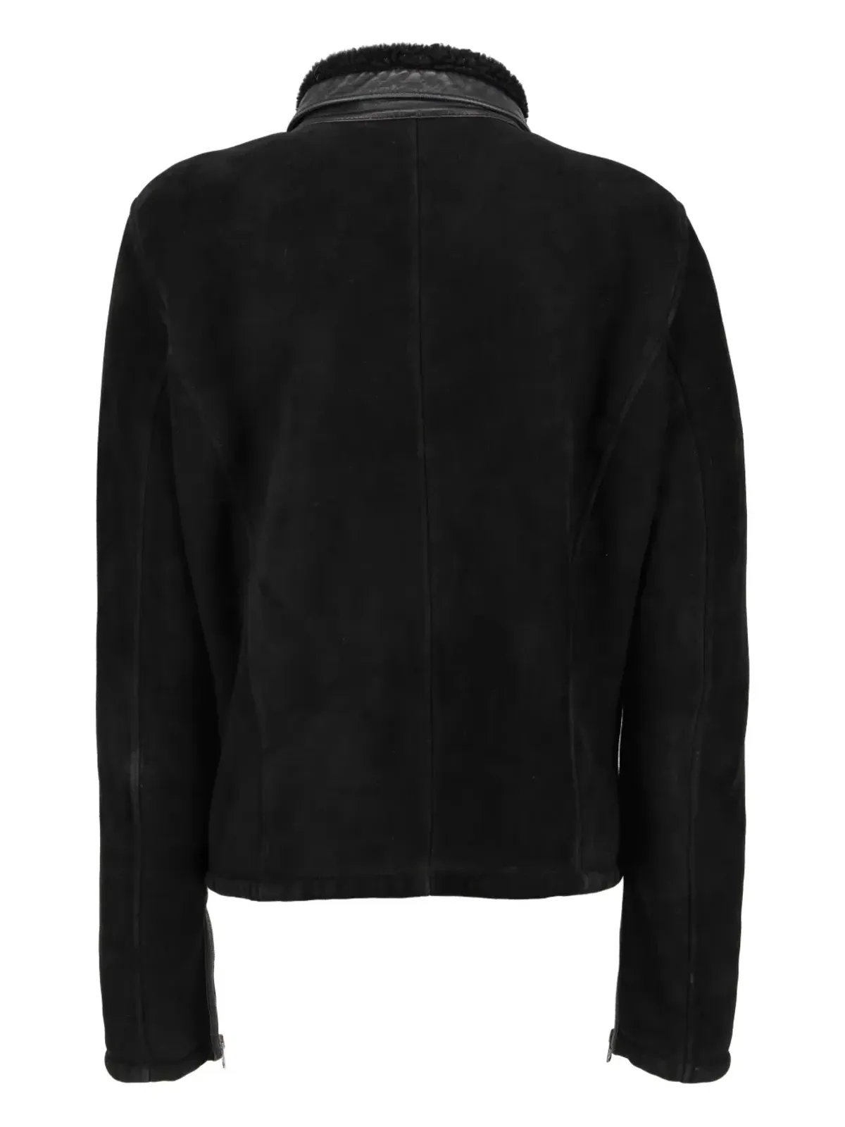 Gucci Pre-Owned 1990s シープスキン ジップフロント ジャケット - 画像3