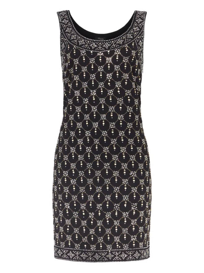 Temperley London Temperley London embellished geometric mini dress - Blackの商品画像