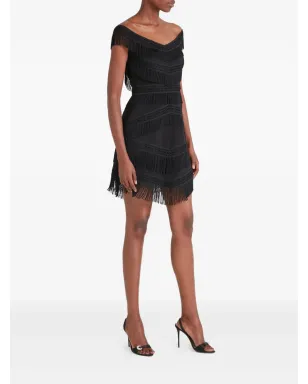 Temperley London off-shoulder fringed dress - サムネイル3