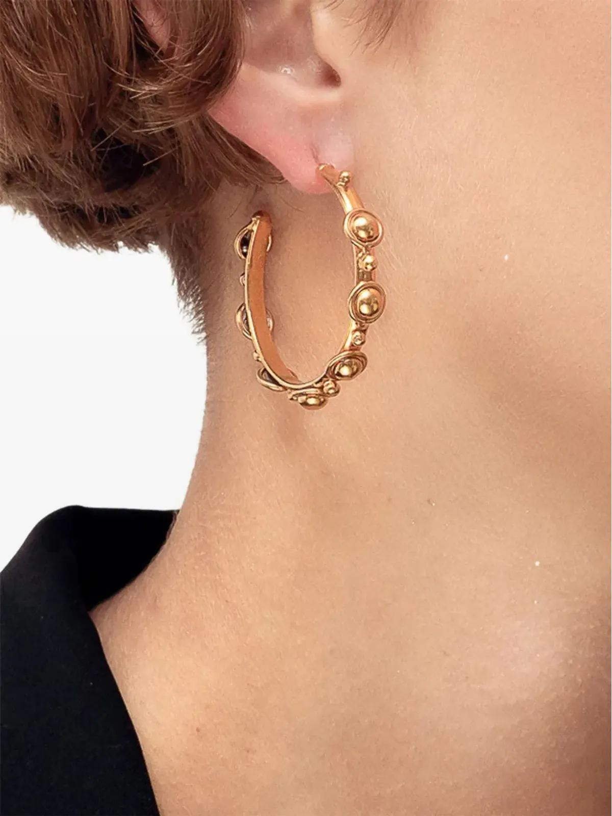 Sylvia Toledano ビーズ付きフープピアス - 画像2