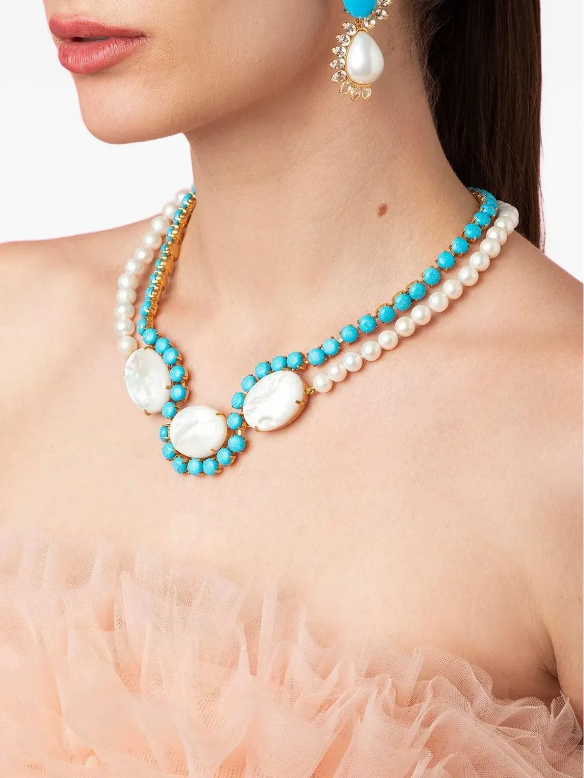 Bounkit Jewelry パールディテールネックレス - 画像2