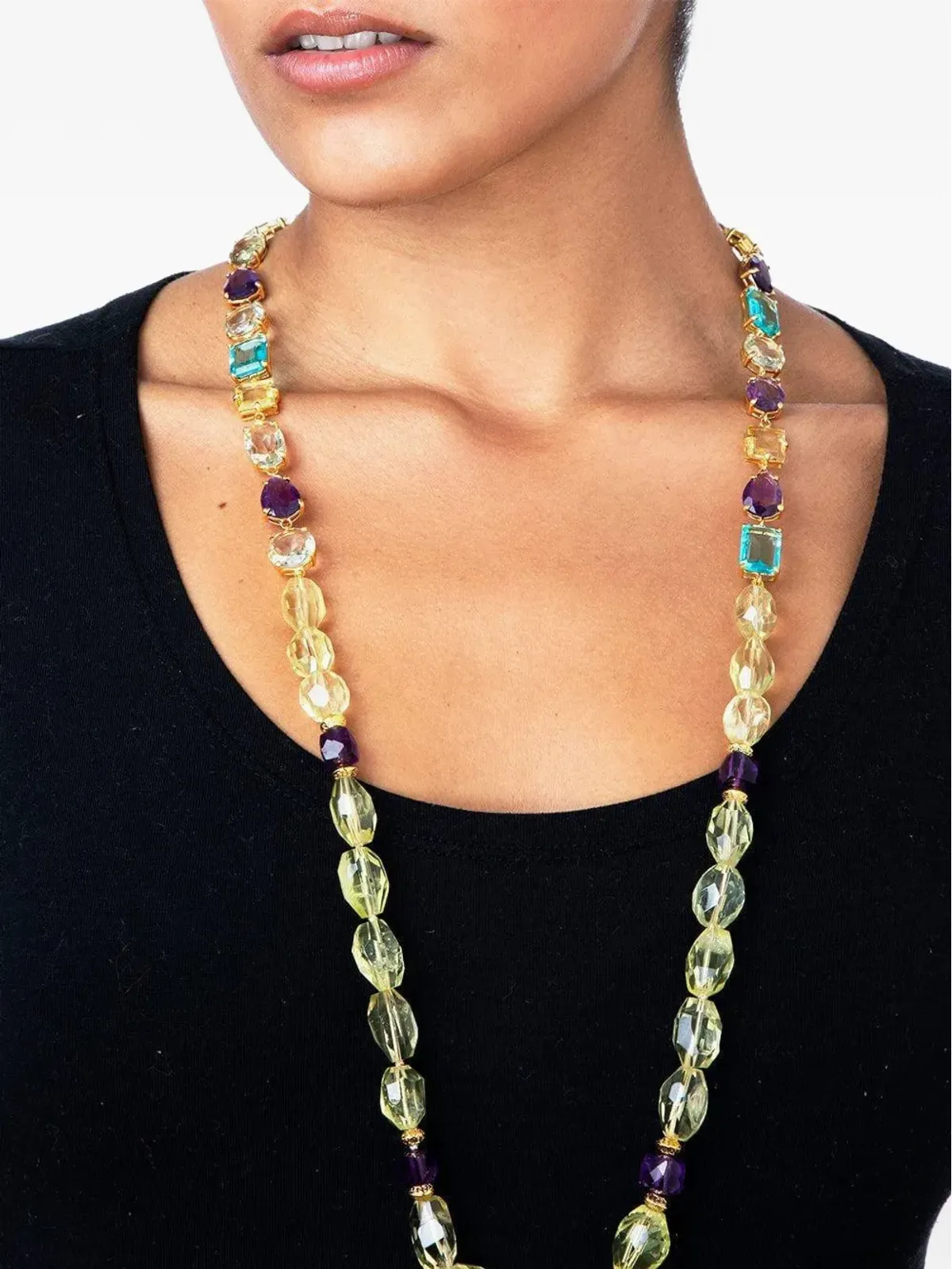 Bounkit Jewelry アニタ ビーズネックレス - 画像2